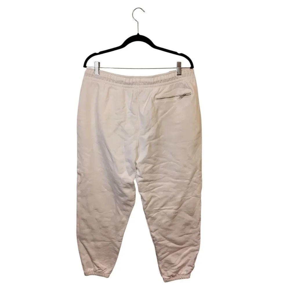 Jordan Baggy White Fleece Sweatpants Size XL